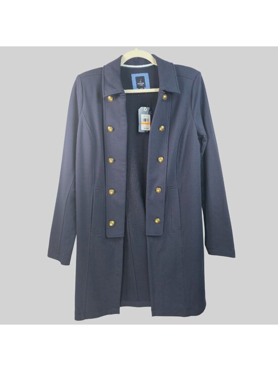 Nautica Jackets & Blazers - Preppy Military Open Front Jacket Small Navy Blue Long Sleeve Nautical Academia
